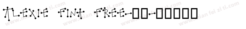 Alexie fina free-常规字体转换